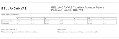 L Printed - Bella Canvas Fleece Hoodie - Toddler/Youth/Adult