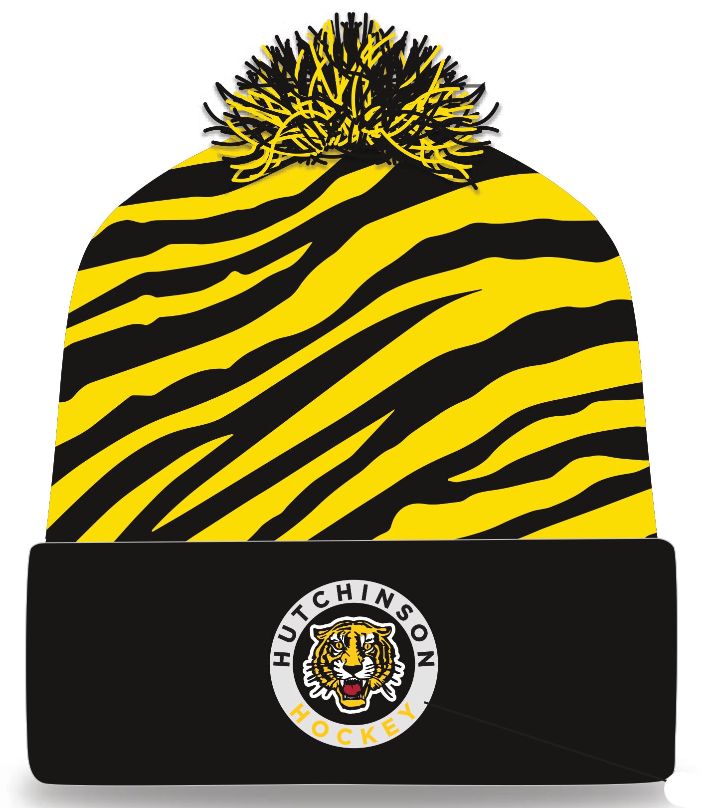 HHA Embroidered Logo - CUSTOM Tiger Pattern Knit Hat -  LIMITED INVENTORY