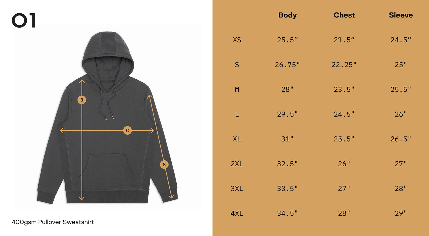 LL Printed - Hooded Sweatshirt - Unisex Adult