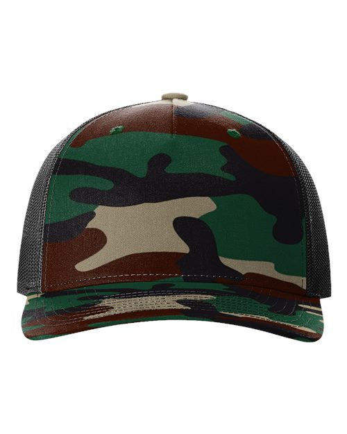 Printed Five-Panel Trucker Cap