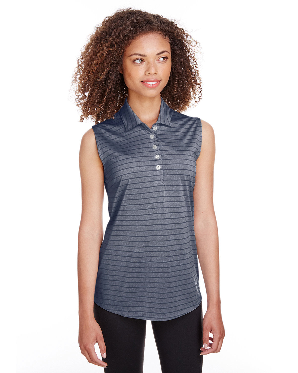 Ladies' Rotation Stripe Sleeveless Polo