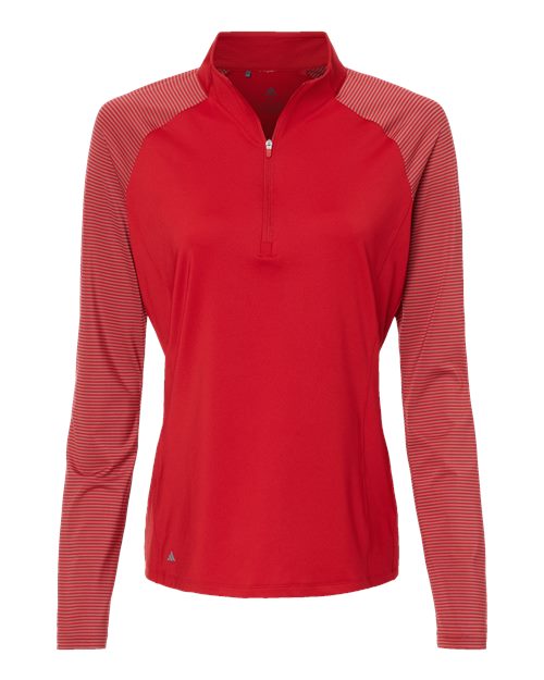 Women's Stripe Block Quarter-Zip Pullover