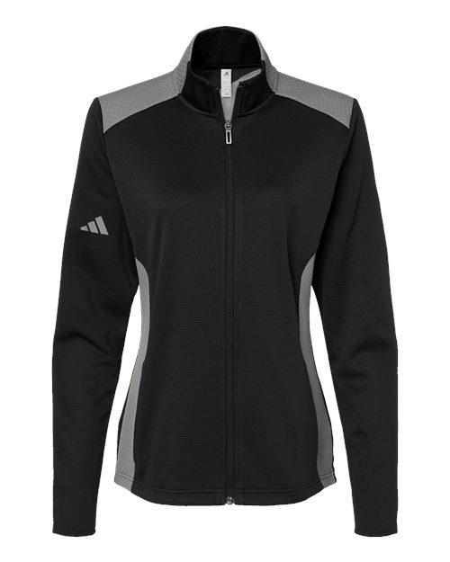 Women's Textured Mixed Media Full-Zip Jacket