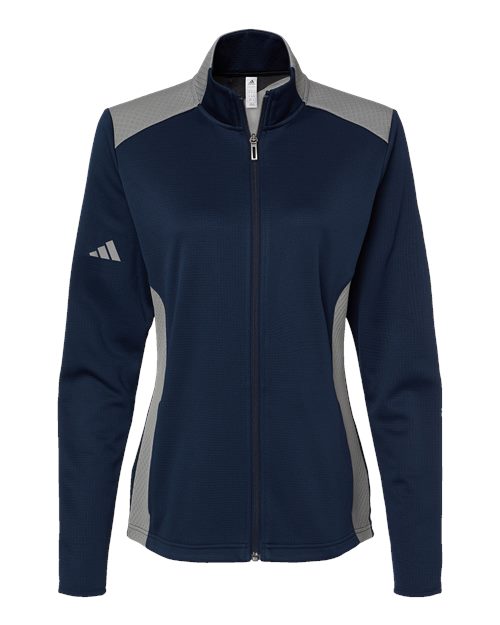 Women's Textured Mixed Media Full-Zip Jacket