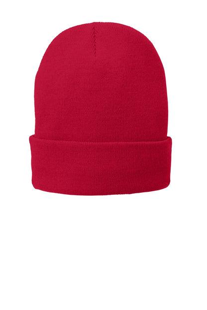 Fleece-Lined Knit Hat