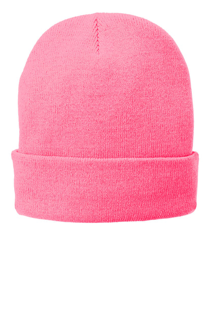 Fleece-Lined Knit Hat