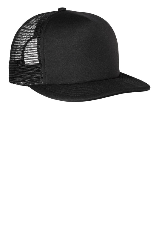 Flat Bill Snapback Trucker Cap