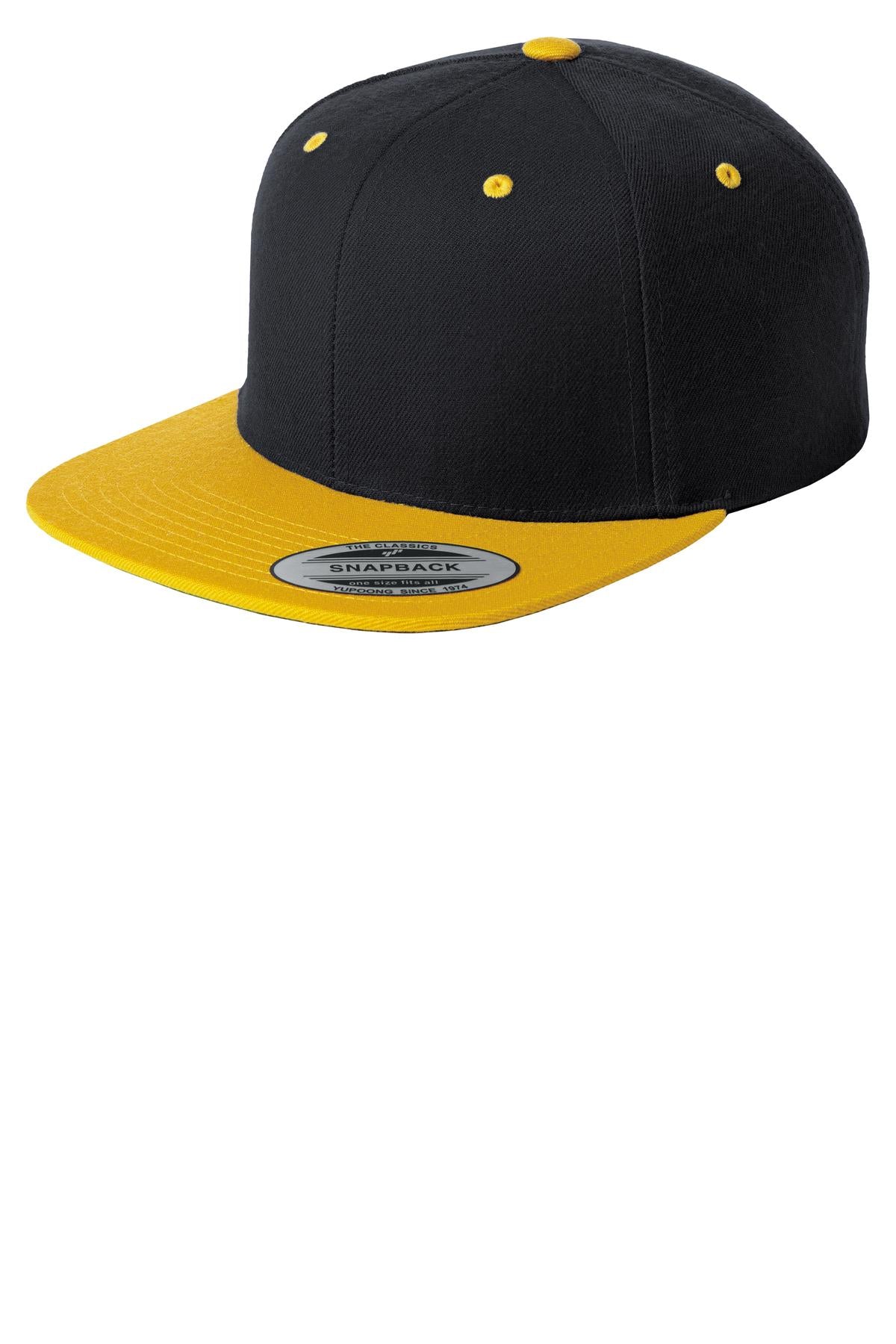 Yupoong® Flat Bill Snapback Cap